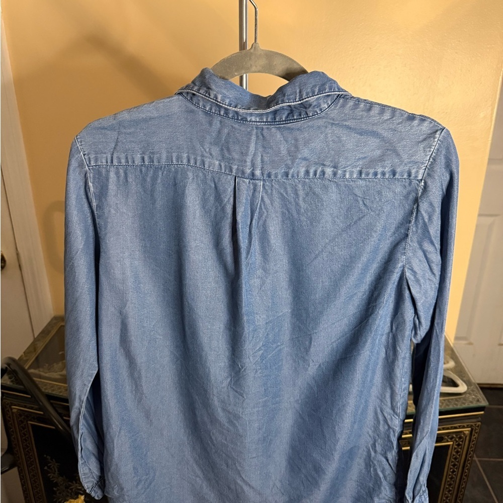 Banana Republic Denim Dressy Blouse - Picture 2 of 5
